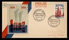DR WHO 1954 FRANCE FDC PARIS FAIR ANIV R75610