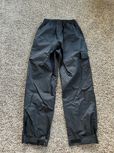 COLUMBIA size S Kids Rain/wind Pants 100% Nylon Cargo Pocket Hiking Packable G25 - Picture 4 of 6