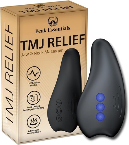 Jaw Pain Relief Massager with Heat Settings, Ergonomic Design, Gentle Vibration  - Picture 1 of 4