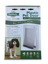 PetSafe Plastic Pet Door White PPA00-10958 Small 1-15 LB New In Box