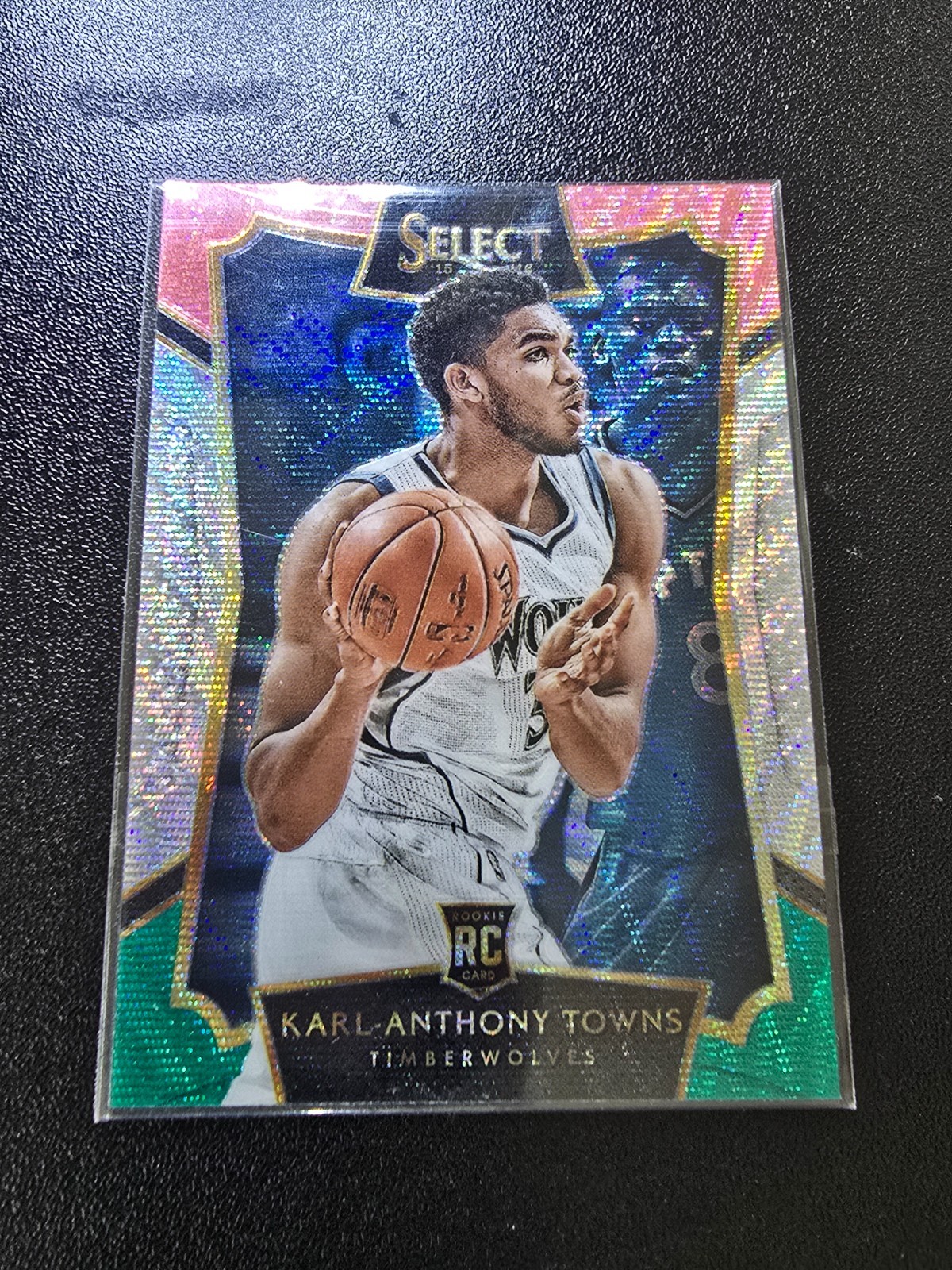 2015-16 Panini Select - Concourse Karl-Anthony Towns #16 Tri-Color Prizm (RC)