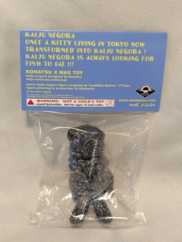 MAXTOY Mame Negora Sofvi Figure Glittery Black Konatsuya Rara Figura in... - Foto 2 di 2