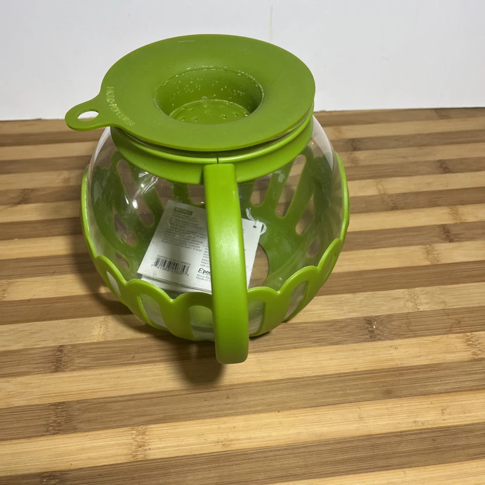 Ecolution 3-in-1 Microwave Micro-Pop Popcorn Popper Borosilicate Glass NEW Green - Image 3 of 4