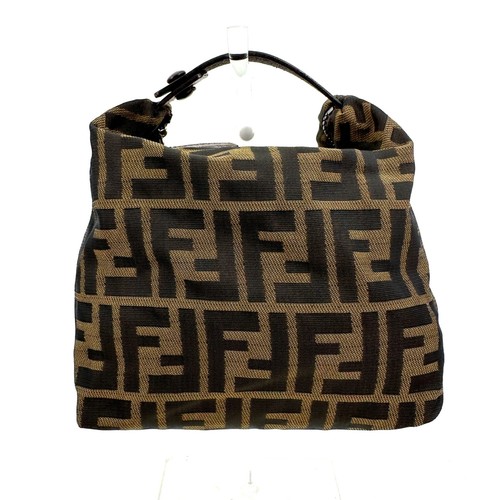 FENDI Zucca Brown Mini Pouch Nylon Authentic F05-0259 - Picture 13 of 24