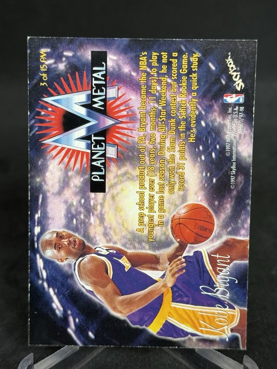 その他 NBA Kobe Bryant Planet l Kobe Bryant 1997/1998 Skybox Metal Universe Planet Metal