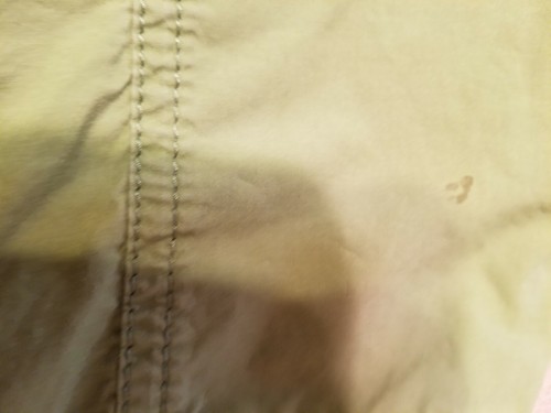 Liz Claiborne Size L Top 2 Pocket Roll Slleeves Minor Flaw Stain On shoulder - Picture 12 of 12