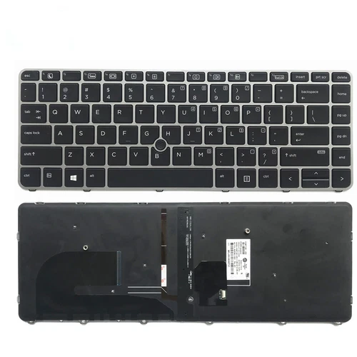 New Backlit US Keyboard For HP EliteBook 840 G3 745 G3 840 G4 745 G4 819877-001