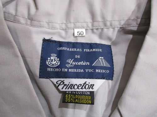 Camicia Guayaberas uomo taglia 50 bottoni messicani manica corta NUOVA - Foto 11 di 12