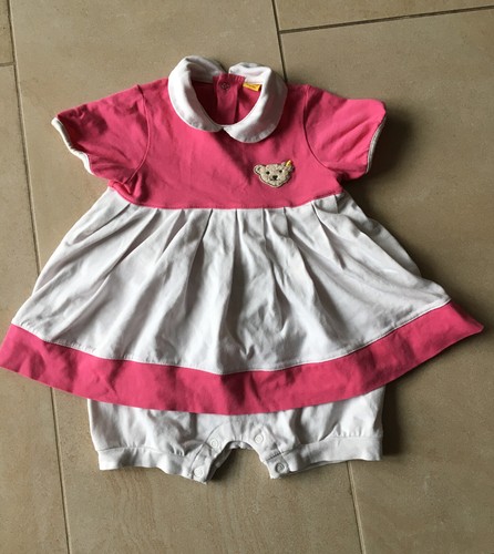 STEIFF Kleid inkl Hose pink/weiß Gr. 86  - Bild 1 von 3