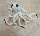 Shabby White Octopus Cabinet Knob Coastal Nautical Hardware Cast Iron