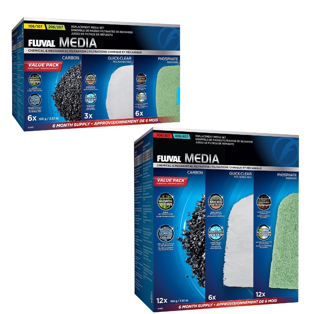 Fluval Aquarium Außenfilter Ersatzmedien – 107 207 307 407