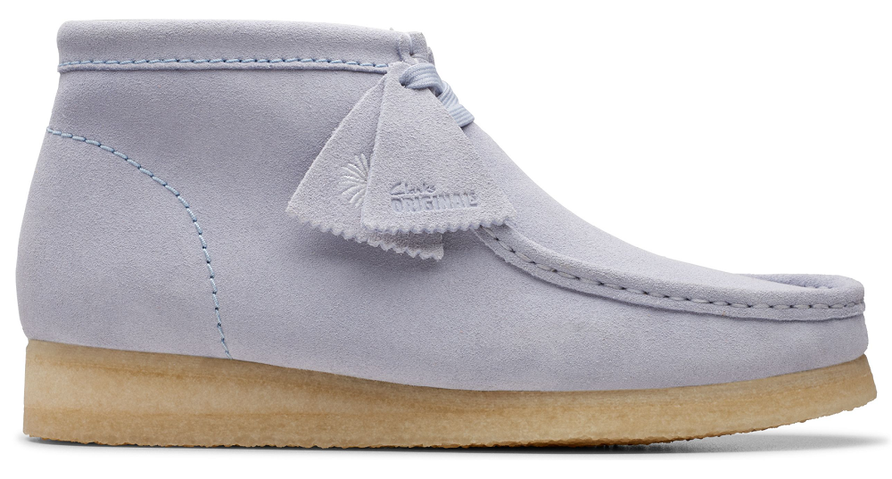 靴 Clarks Wallabee Boot Dark Grey Sde Wallabee Dark Grey Suede – Premier