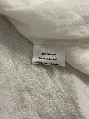 Eileen Fisher White Irish Linen Anorak Style Hoodie Jacket Size XL Nautical - Picture 4 of 10
