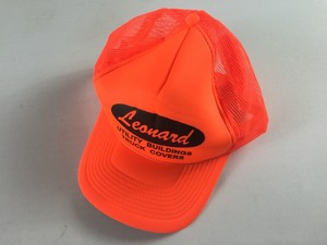 Leonard-Double-Snapback-Hat-VTG-Foam-Front-Utility-Building-Truck-Covers-Cap