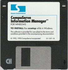 CompuServe Information Manager for Windows by CompuServe  3.5" disk 1993