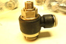 QTY 1 - FESTO GRLA-G1/1/2-QB-3/8-U-M -13115228 - Swivel Flow Valve 3/8 Push Inn