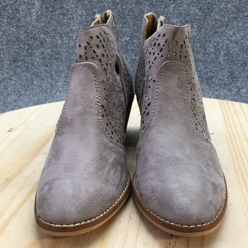 Boutique By Corkys Boots Womens 6 Katalla Ankle Booties Gray Faux Leather Zipper - Bild 5 von 17