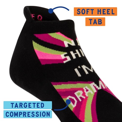 Blue Q I'm Dramatic Sneaker Socks S/MFunny - Picture 6 of 11