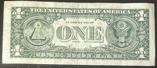 $1 Fancy Serial Historical Date Note May 4th, 1857 (5/4/1857) (E18570504B) - Picture 3 of 3