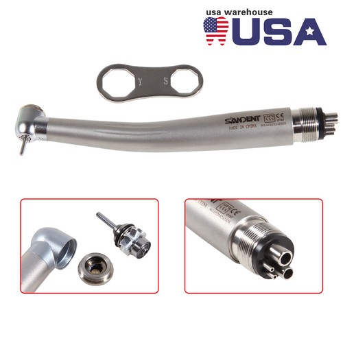 Pieza de mano dental de alta velocidad/contraángulo óptico creciente 1:5/rotor EE. UU. - Imagen 21 de 26