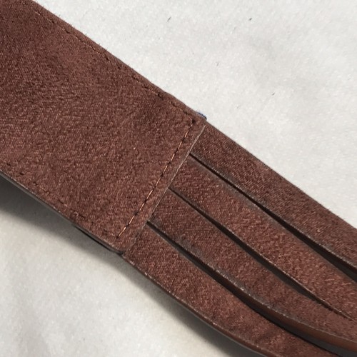 Dorothy Perkins Woman Belt in Braided Brown Polyester with Square Studs - Picture 12 of 16