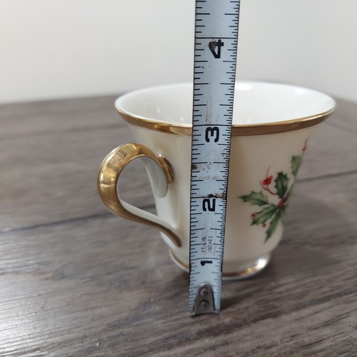 Vtg LENOX Holly Holiday Pieces: Plates, Footed Teacup & Saucer - You Choose - Imagen 24 de 30