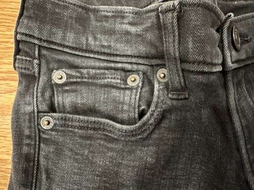 Abercrombie & Fitch Kids Black Jeans Size 9/10 Girls Youth Skinny Black Denim - Picture 7 of 10
