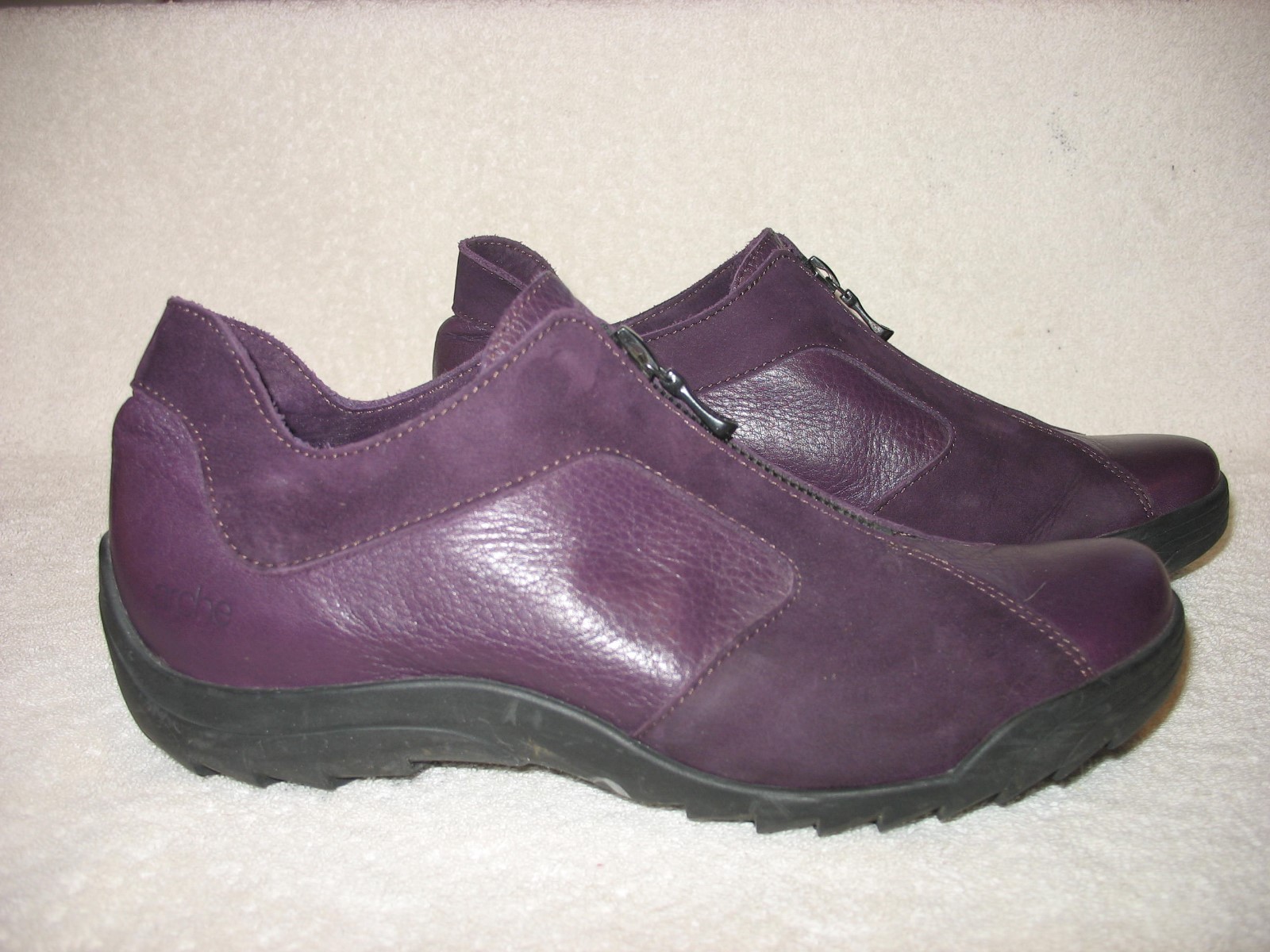 Arche Francia Para mujeres Cuero firma BORNEO Cremallera Zapatos para Caminar Ciruela 38 7 Arche Francia Para mujeres Cuero Cuero Cuero firma BORNEO Cremallera Zapatos para Caminar Ciruela 38 7 precios razonables