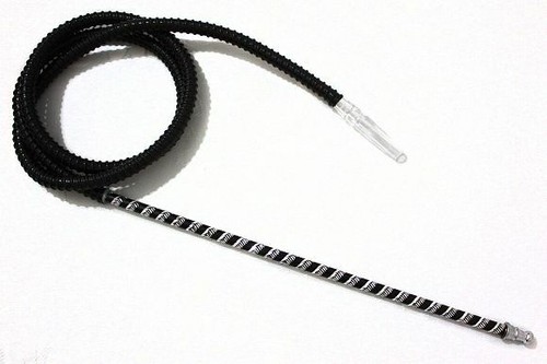 1 Schlauch 26" Schwarz Wasserpfeife Shisha Nargila Bar Verkauf Pfeife Glas Wasser Vase Neu - Bild 4 von 7