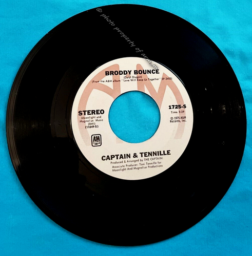 Captain & Tennille: The Way I Want To Touch You - 45rpm Record - V.G. Condition - Picture 2 of 2
