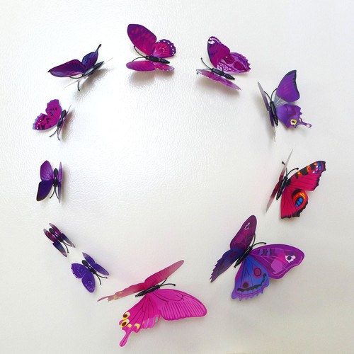 5 set of 60 Beautiful Butterfly Refrigerator Magnets Wall Sticker - Picture 8 of 8