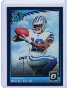 2018 Donruss Optic Football Purple Stars Rookie #174 Michael Gallup #01/25