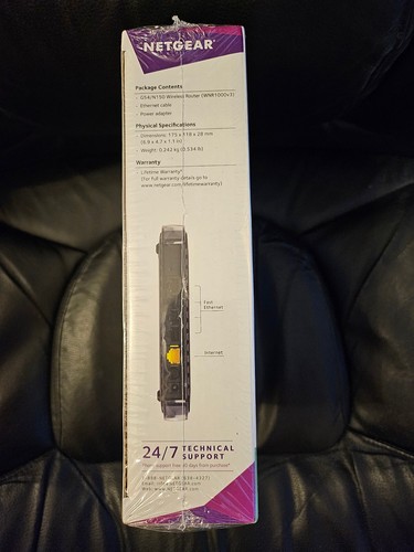 BRAND NEW Netgear G54/N150 Wireless N Router Model WNR1000v3 150 Mbps 4-Port - Picture 4 of 5