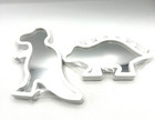 2 -Pack Dinosaur Mirrors T-Rex & Stegosaurus White Frame NEW SEALED