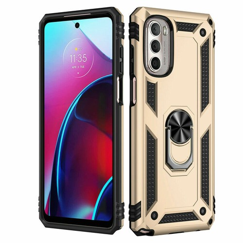 Stand Armor Shockproof Ring Phone Case For Motorola G Stylus G8 Power G Pure - Picture 20 of 26