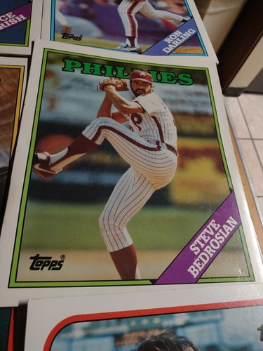 Lot 10 Vtg 1988 Topps Mlb Baseball Card Folders 2 Pocket Portfolio duo tang - Picture 6 of 13