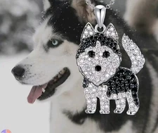 Husky Necklace Dog fashion jewelry NEW Free Shipping