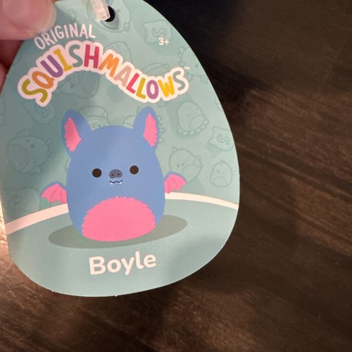 Squishmallows Boyle the 12 pulgadas Fruit Bat Rosa Azul NUEVO con etiquetas Peluche - Imagen 7 de 8