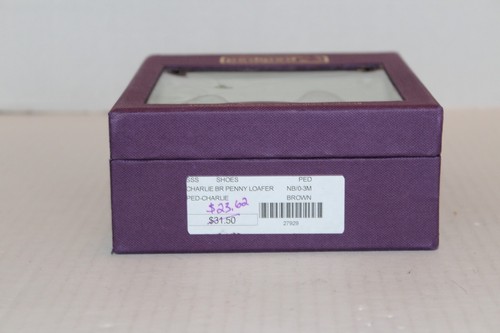 NIB pediped Charlie Brown Leather Soft Sole Penny Loafer 27929 0-3M Ships FREE! - Picture 5 of 6
