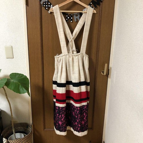 COMME des GARCONS suspender skirt ladies size M J3