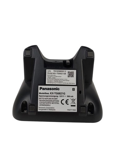 Panasonic KX-TG6821G Stacja bazowa Stacja ładująca Ładowarka Czarna - Zdjęcie 3 z 6