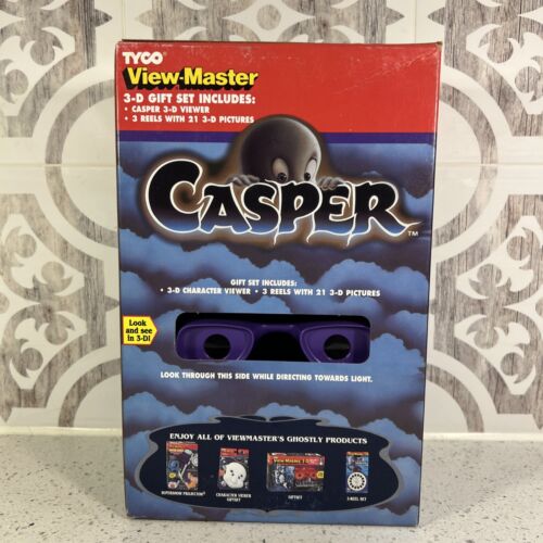 Tyco View-Master Casper Visore 3D 1995 Nuovo Vintage Vista Trasparente - Foto 3 di 7