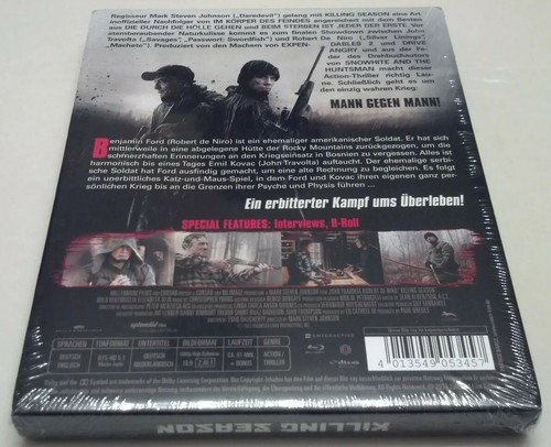 Killing Season Embossed STEELBOOK (Blu-ray Germany Import) SUPER RARE OOP - Picture 2 of 10