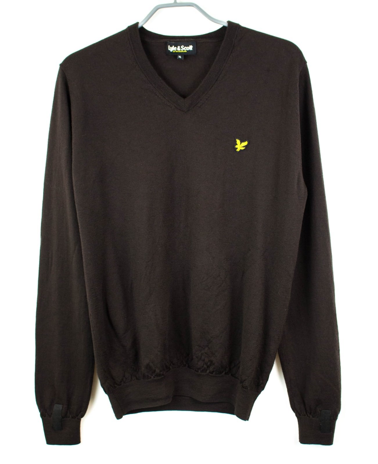 Vz660 Lyle & Scott Hombre Cuello en 'V' Lana Merino Jersey Suéter Cárdigan Vz660 Lyle & Scott Hombre Cuello en 'V' Lana Merino Jersey Suéter Cárdigan