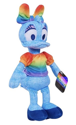 Disney Rainbow Plush Donald Duck & Daisy Duck 9”Small Plush Toys Set NEW LBGTQ + - Picture 3 of 15