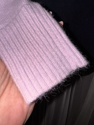 Suéter Anthropologie azul marino y rosa con mangas en contraste para mujer mezcla de lana mediana - Imagen 7 de 7