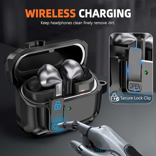 For Samsung Galaxy Buds3/3pro Protective Case Shockproof Skin Buckle Cover HOT - Picture 9 of 21