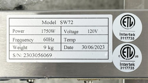 NEW 72" Strip Heater Overhead Food Warmer Commercial Infrared Plug 110V NSF ETL - Picture 7 of 7