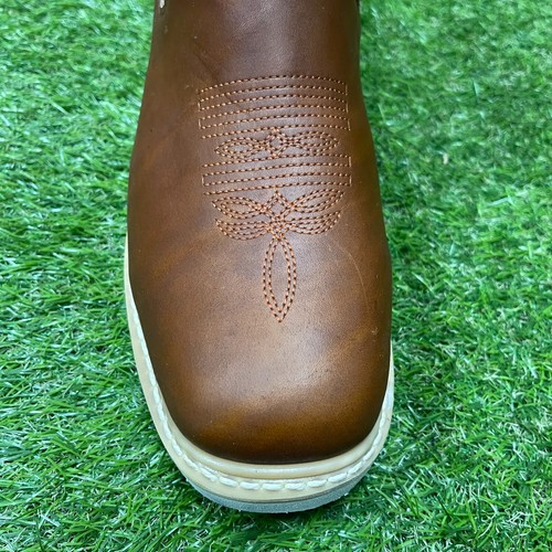 Botines de trabajo para hombre Pull On punta cuadrada suela ligera botín Liviano 916 - Imagen 3 de 10