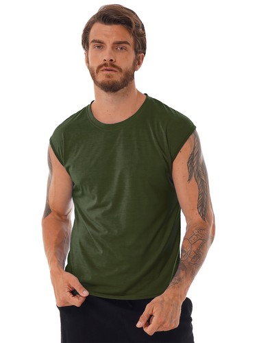 Herren Muskel Tank Tops ärmellos Fitnessstudio Bodybuilding dehnbar Training T-Shirt Weste - Bild 41 von 163